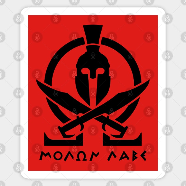 Mod.17 Molon Labe Greek Spartan Sticker by parashop